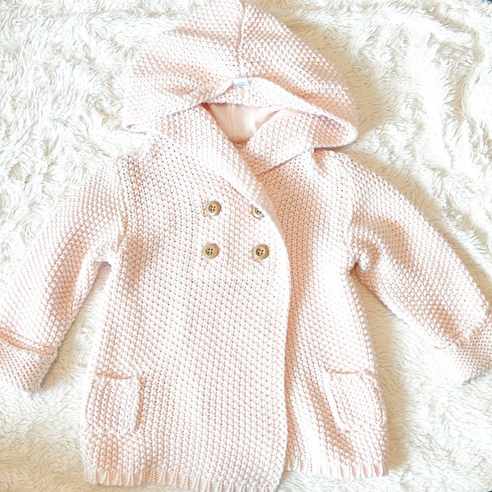 Beba Bean Crochet-Knit Hoodie